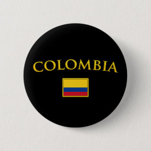 Badge Rond 5 Cm La Colombie d'or