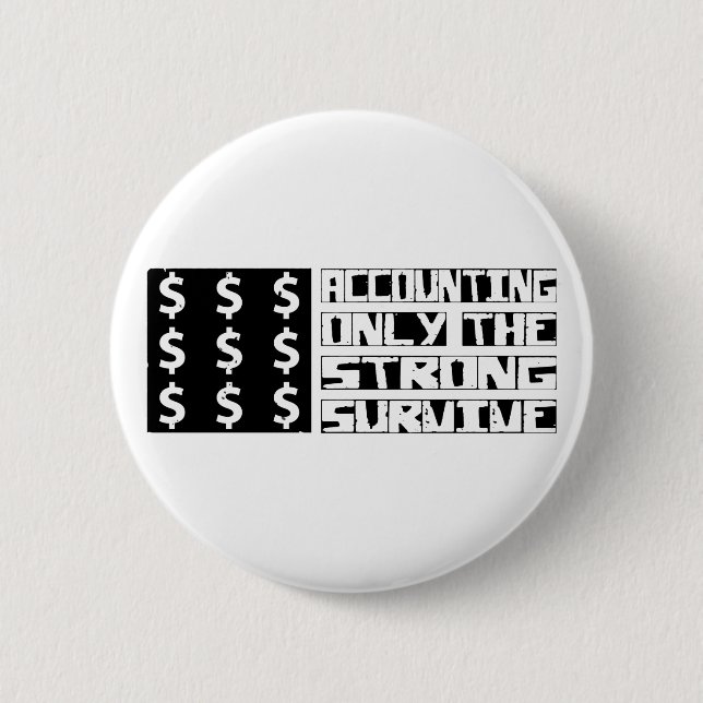 Badge Rond 5 Cm La comptabilité survivent (Devant)