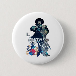 BADGE ROND 5 CM LA CORSAIRE NOIRE