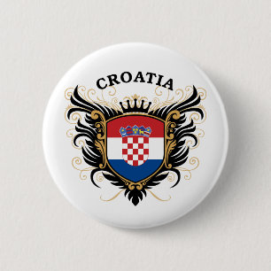 Badge Rond 5 Cm La Croatie