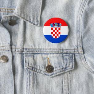 Badge Rond 5 Cm La Croatie