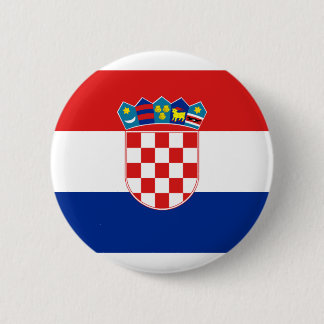 Badge Rond 5 Cm La Croatie, Croatie