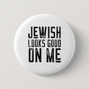 Badge Rond 5 Cm La culture de la fierté juive est bonne pour moi