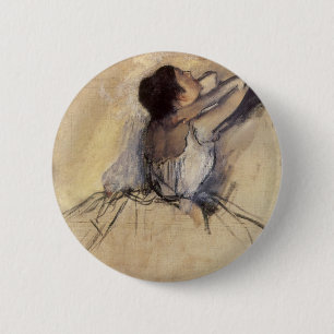 Badge Rond 5 Cm La danseuse d'Edgar Degas, Ballerina Art Vintage