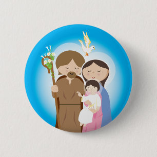 Badge Rond 5 Cm La famille sainte