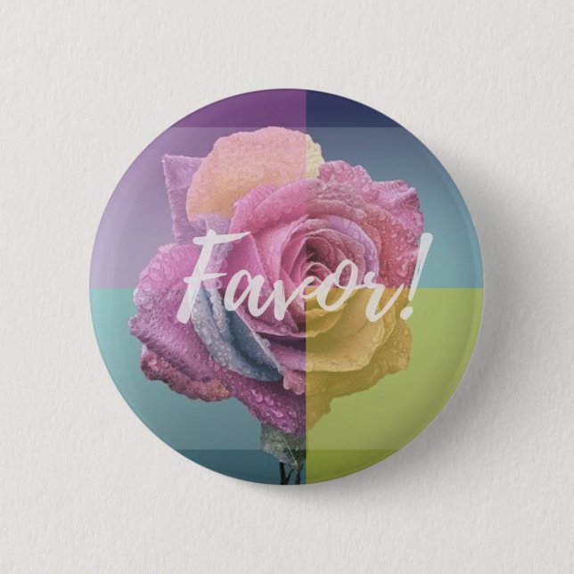 Badge Rond 5 Cm La Faveur de Dieu (Devant)