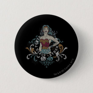 Badge Rond 5 Cm La Femme à demi-teinte