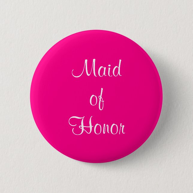 Badge Rond 5 Cm La femme d'honneur Mariage 4Hayley (Devant)