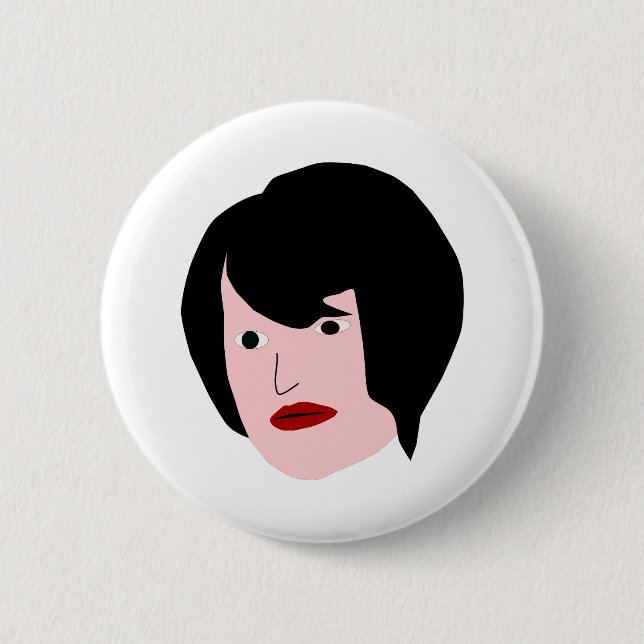 Badge Rond 5 Cm La Femme du dessin (Devant)