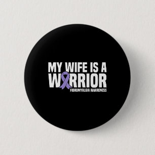 Badge Rond 5 Cm La Femme Est Un Guerrier Sensibilisation À La Fibr