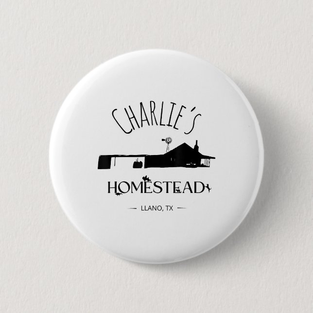 Badge Rond 5 Cm La ferme d'origine (Devant)