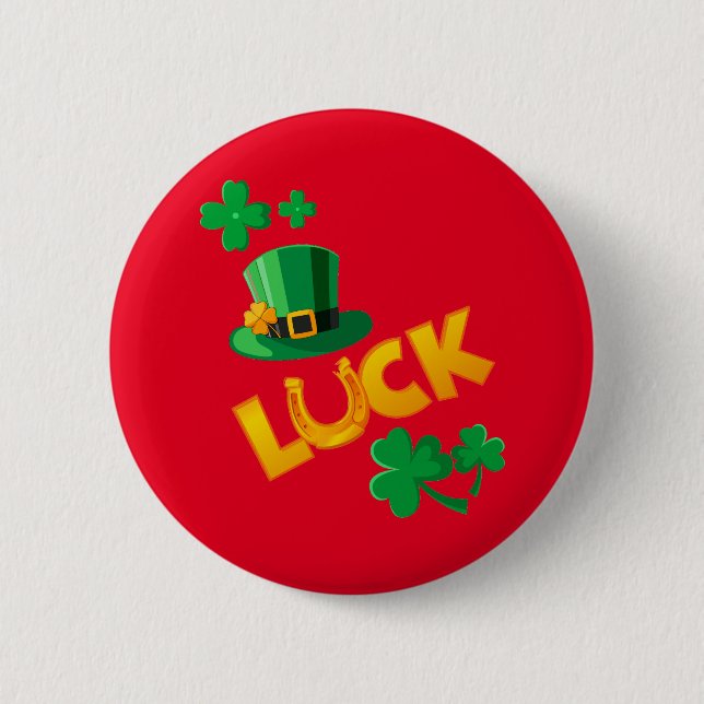 BADGE ROND 5 CM LA FÊTE DE LA SAINT-PATRICK (Devant)