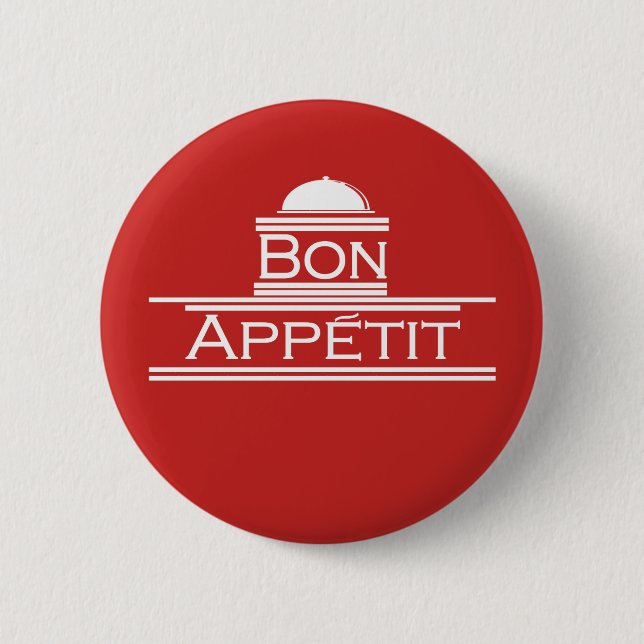 Badge Rond 5 Cm La fève Appetit-Apprécient votre repas (Devant)