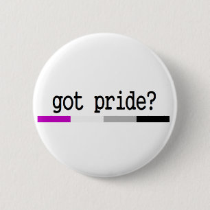 Badge Rond 5 Cm La fierté asexuelle "a obtenu la fierté ?" porte