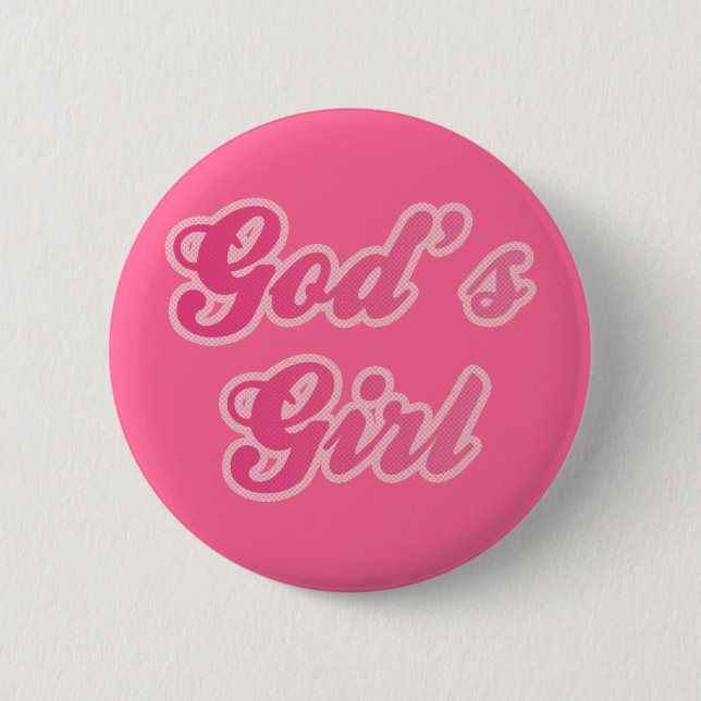 Badge Rond 5 Cm La fille de Dieu (Devant)