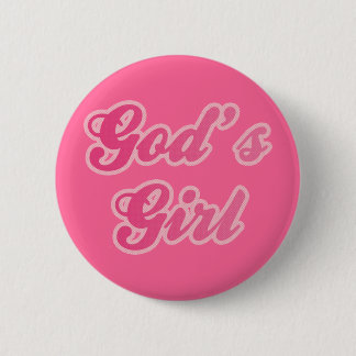 Badge Rond 5 Cm La fille de Dieu