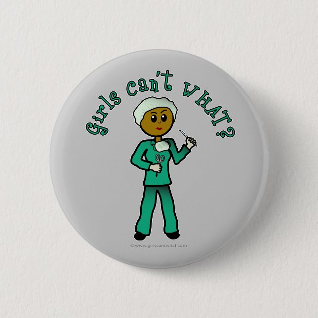 Badge Rond 5 Cm La Fille du chirurgien noir (Devant)