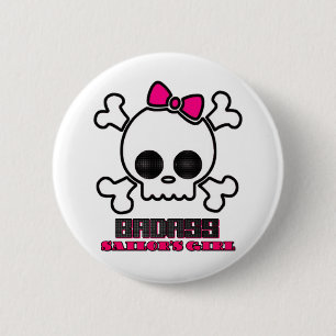 Badge Rond 5 Cm La fille du marin de Badass