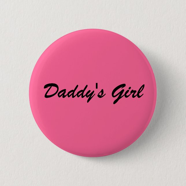Badge Rond 5 Cm La fille du papa (Devant)