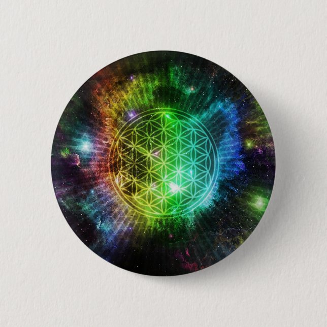 Badge Rond 5 Cm La fleur (Devant)
