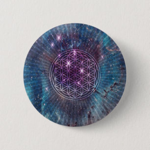 Badge Rond 5 Cm La fleur