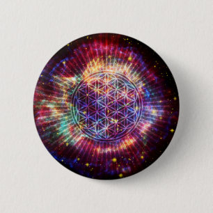 Badge Rond 5 Cm La fleur