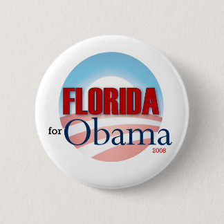 Badge Rond 5 Cm La Floride pour Obama