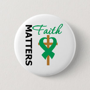 Badge Rond 5 Cm La foi importe Cancer de foie