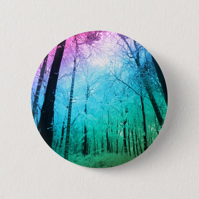 Badge Rond 5 Cm La forêt de Pastel (Devant)