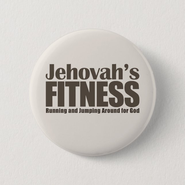 Badge Rond 5 Cm La forme physique de Jéhovah (Devant)