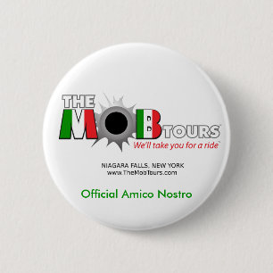 Badge Rond 5 Cm La foule officielle voyage le bouton d'Amico