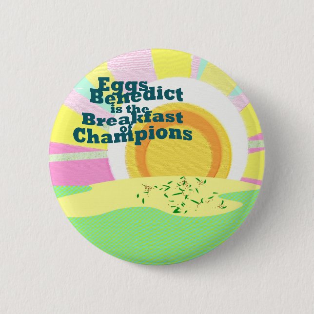 Badge Rond 5 Cm La fusée de serveuse Eggs des ventes de petit (Devant)
