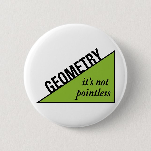 Badge Rond 5 Cm La géométrie injustifiée (Devant)