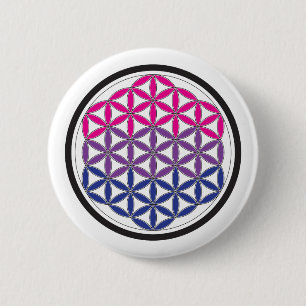Badge Rond 5 Cm la géométrie sacrée de Bi