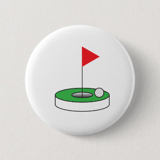 Badge Rond 5 Cm La goupille du golfeur