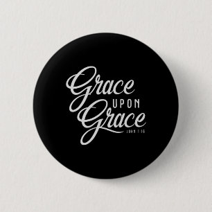 Badge Rond 5 Cm La grâce sur la foi chrétienne La Bible Verse Cita