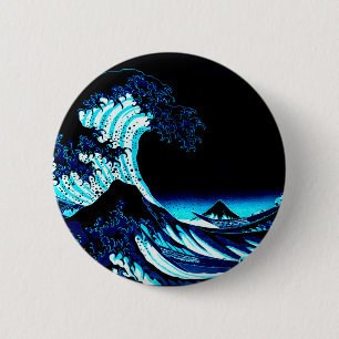 Badge Rond 5 Cm La Grande Vague
