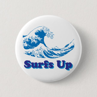 Badge Rond 5 Cm La grande vague de Hokusai surfe