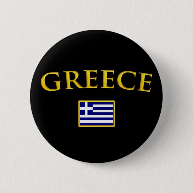 Badge Rond 5 Cm La Grèce d'or (Devant)