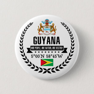 Badge Rond 5 Cm La Guyane