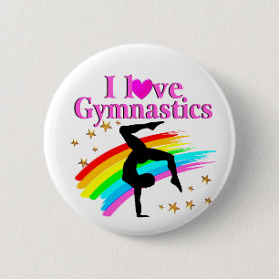 BADGE ROND 5 CM LA GYMNASTIQUE EST MA VIE