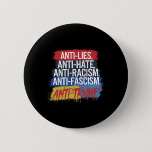Badge Rond 5 Cm La Haine Mentionne Le Racisme Le fascisme Résiste