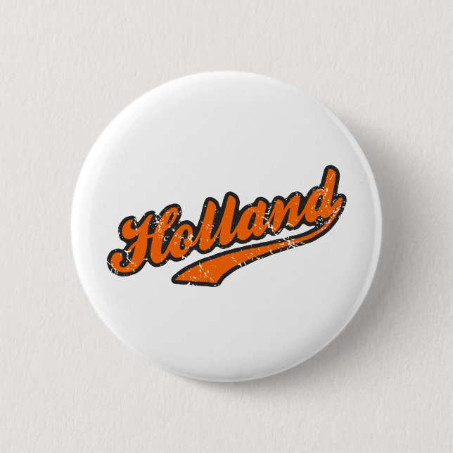 Badge Rond 5 Cm La Hollande (Devant)