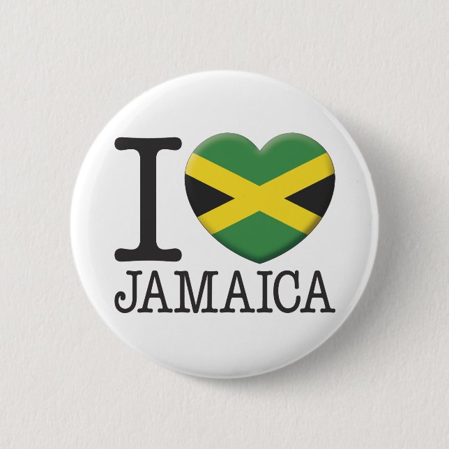 Badge Rond 5 Cm La Jamaïque (Devant)