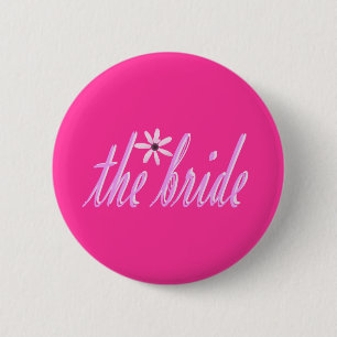 Badge Rond 5 Cm la jeune mariée