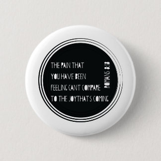 Badge Rond 5 Cm La joie qui est prochain 8h18 de Romains
