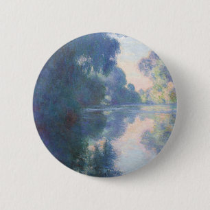 Badge Rond 5 Cm La la Seine, 1897 de sur de matinée (huile sur la