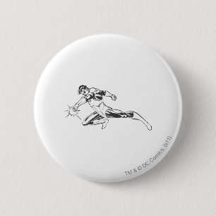 Badge Rond 5 Cm La lanterne verte se précipite vers le bas