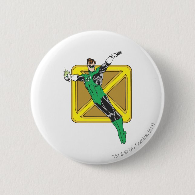 Badge Rond 5 Cm La lanterne verte tend des mains (Devant)