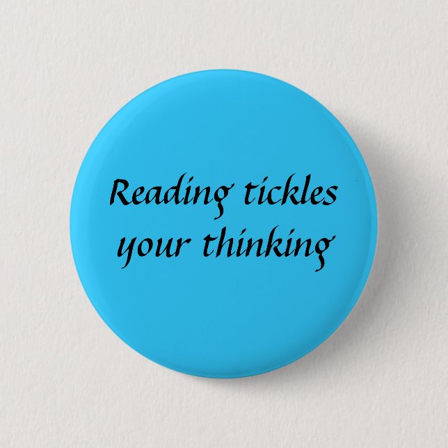 Badge Rond 5 Cm La lecture chatouille… (Devant)